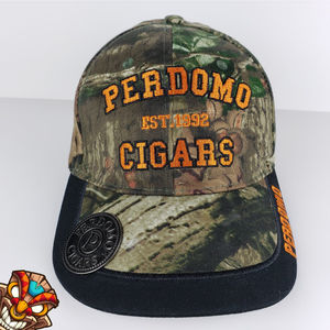 Perdomo Cigars with Built In Brim Bottle Opener Camo Hat New Without Tags
